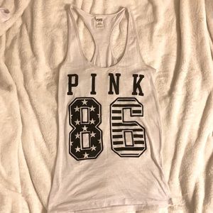 Pink Brand Number Tank Top